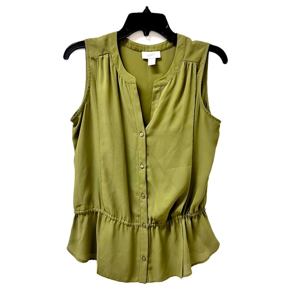 Ann Taylor Loft Tops - Ann Taylor Loft Sleeveless Peplum Blouse Size S